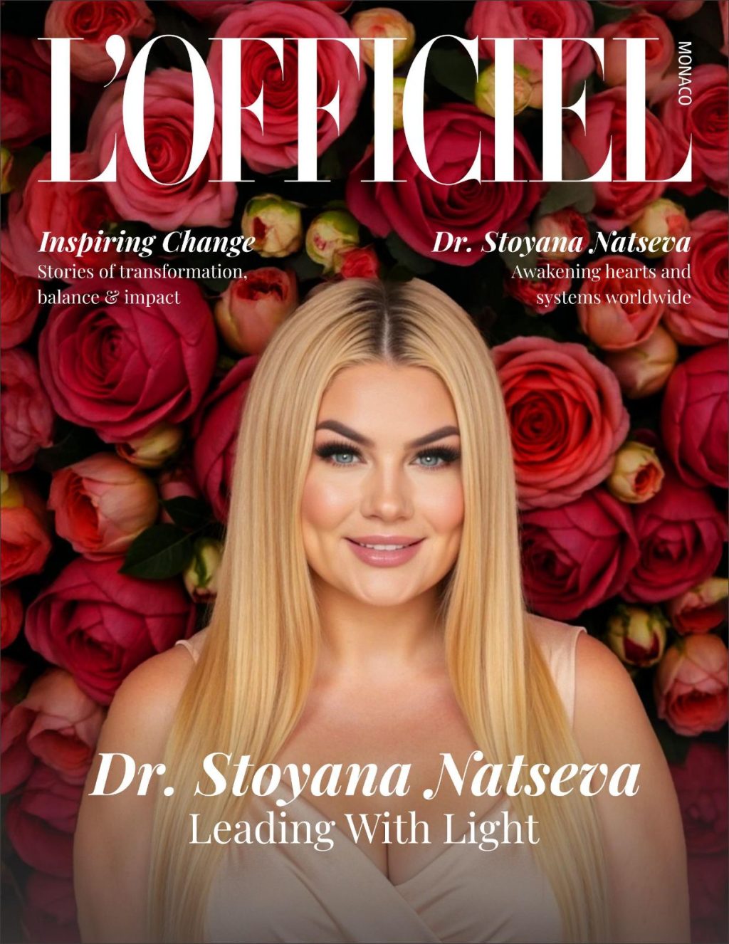 Д-р Стояна Нацева в списание l’officiel monaco Светлина в лидерството